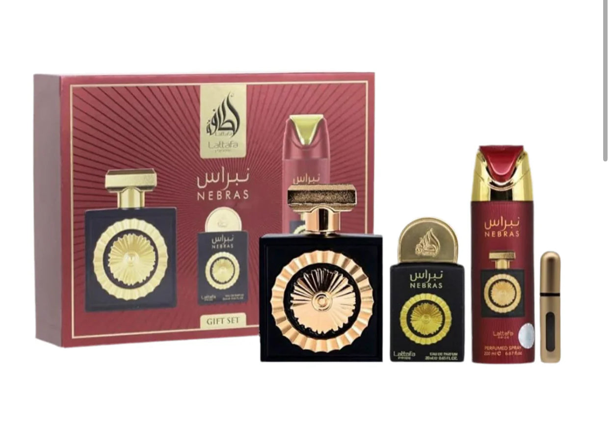 GIFT SET NEBRAS LATTAFA 4 PCS